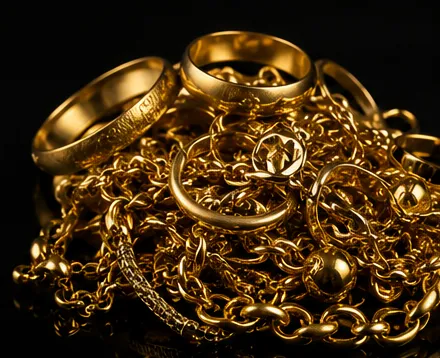 Lote de peças de ouro